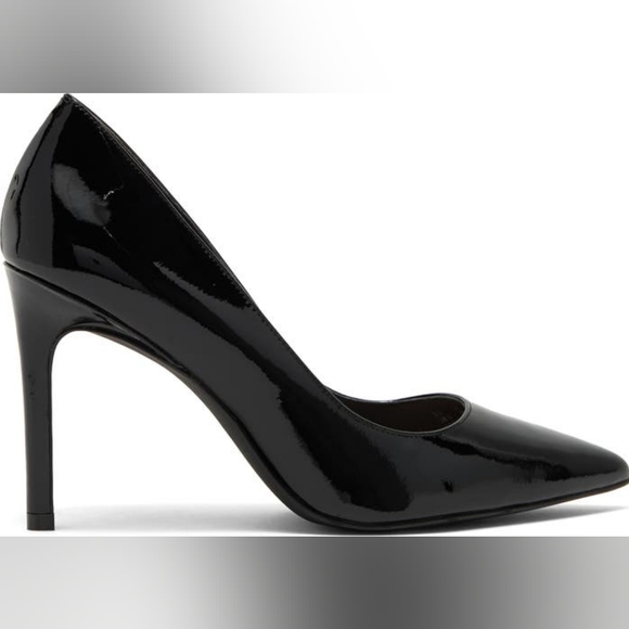 Stuart Weitzman Leigh 95 Pointed Toe Pump (Women) US 7.5 EU 38 Black - Picture 7 of 9